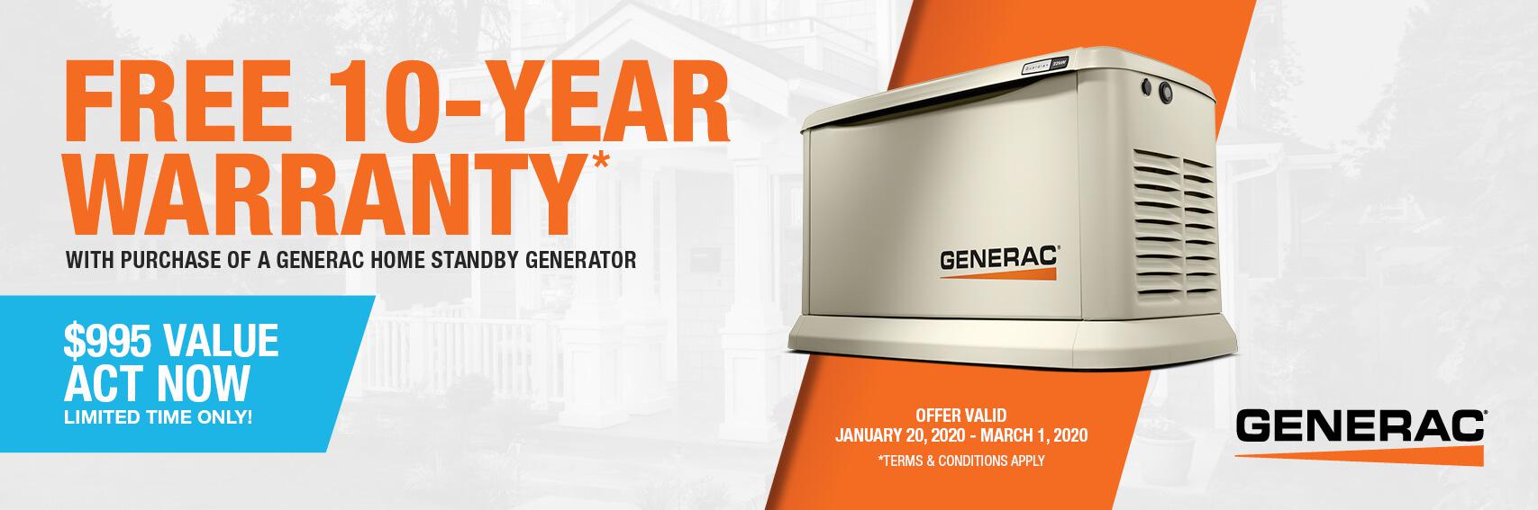 Homestandby Generator Deal | Warranty Offer | Generac Dealer | Rockford, IL